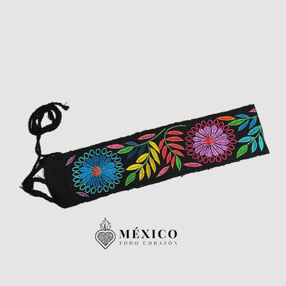 Mexican Folkloric belt day of the dead 5 de Mayo colorfull mexico todo corazon - Picture 6 of 8